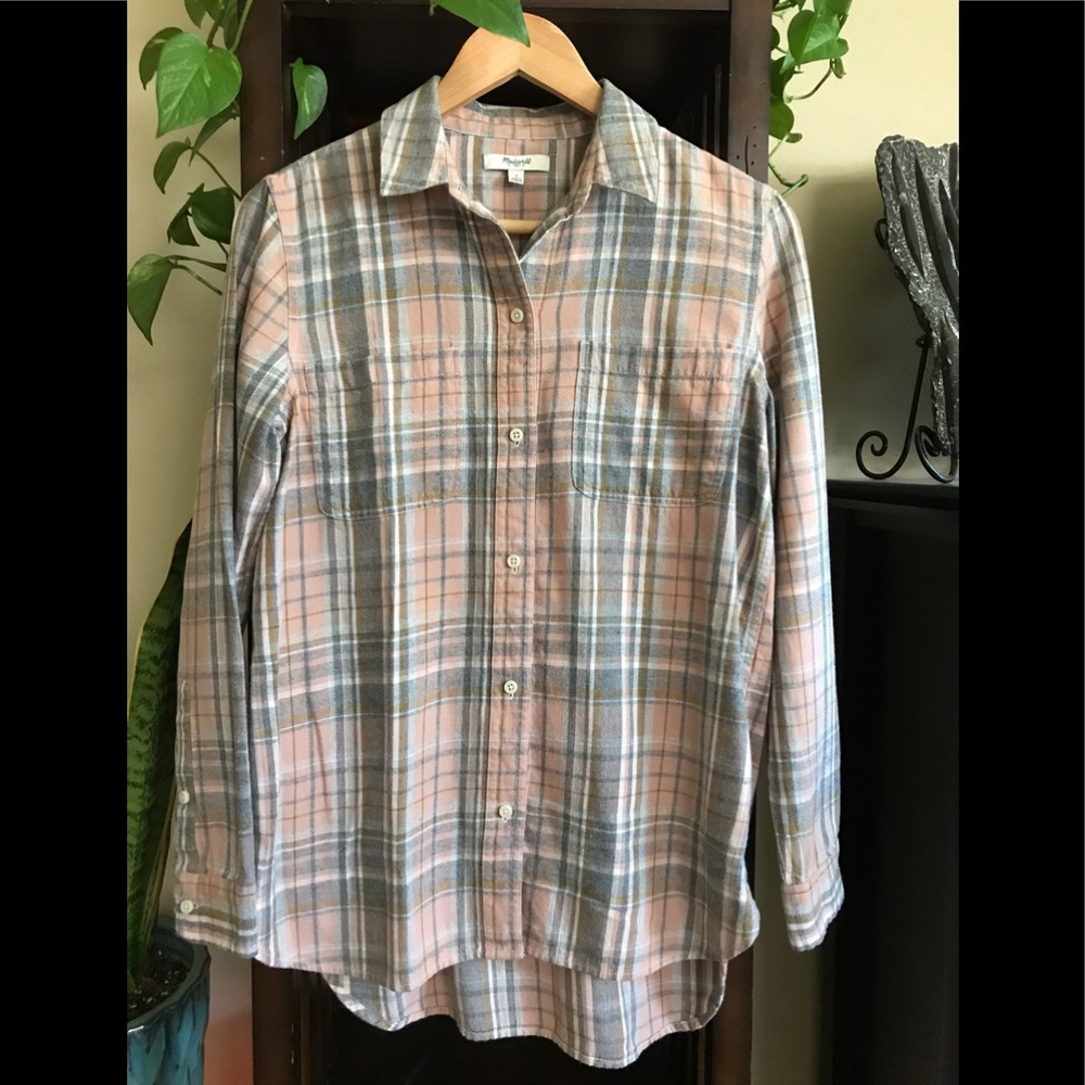 Madewell Slim Boyfriend Flannel Shirt